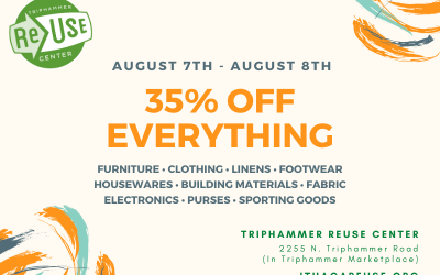 35% Off All Furniture, Clothing, Electronics, Housewares and More At Triphammer ReUse Center