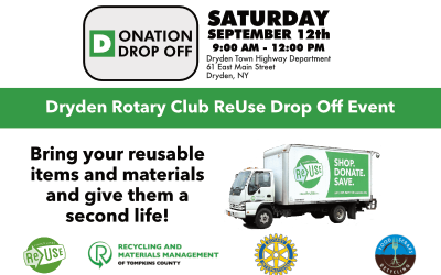 Dryden Rotary Club to Host ReUse Drop Off Event