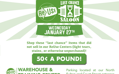Take One More Look At ReUse’s Last Chance Saloon Sale Event!