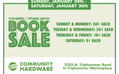 Children’s / YA Book Sale At ReUse Community Hardware