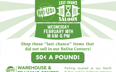 Check Out ReUse’s Last Chance Saloon Sale Event This Wednesday!