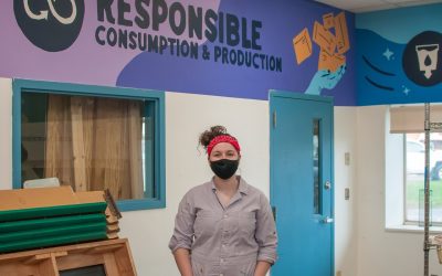 Mural Project at Ithaca ReUse Center Highlights United Nation Sustainable Development Goals