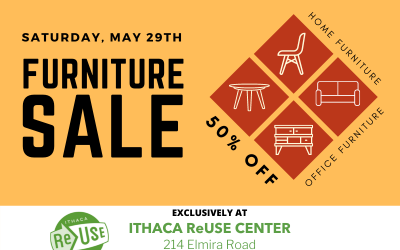 50% Off All Furniture At Ithaca ReUse Center This Saturday!