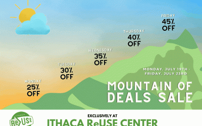 Mountain of Deals Sale at Ithaca ReUse Center This Week