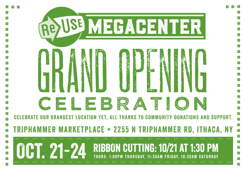 Help Us Celebrate The Grand Opening of The ReUse MegaCenter!