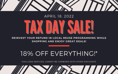 18% Off Everything At Both ReUse Locations Today
