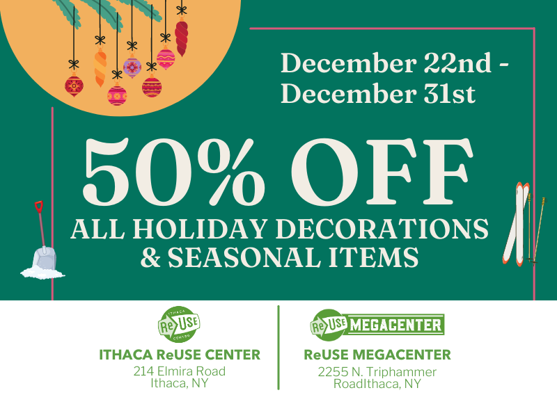 50% Off All Holiday Decorations & Seasonal Items At All ReUse Locations