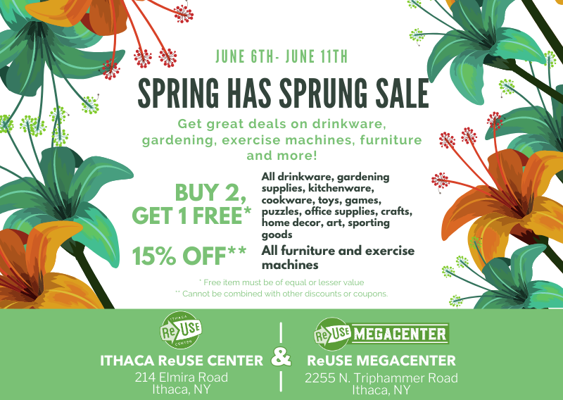 Spring Has Sprung Sale At Both ReUse Centers