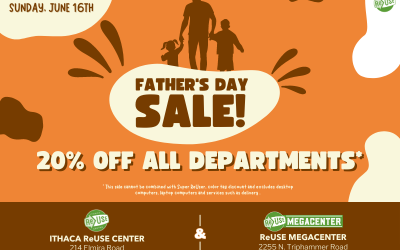 Father’s Day Sale! 20% Off At Both ReUse Locations