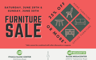25% Or More Off All Furniture At Both ReUse Locations