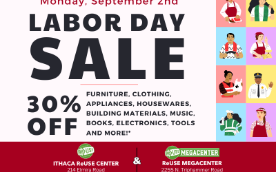 Labor Day Sale At Both ReUse Locations