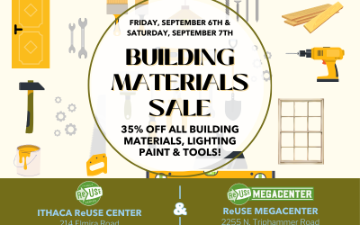 35% Off Building Materials, Lighting, Paint and More At Both ReUse Centers!