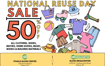 50% Off Sale At Ithaca ReUse Center & ReUse MegaCenter