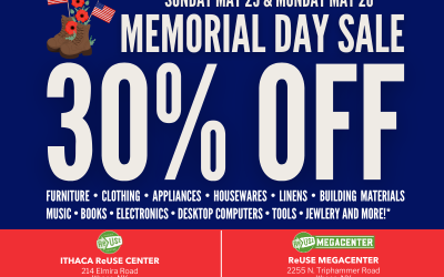 Memorial Day Sale At Both ReUse Locations