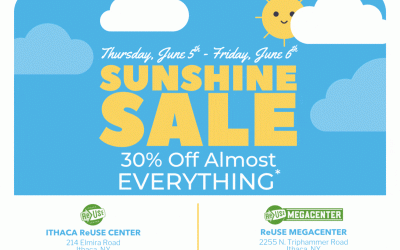 Sunshine Sale! 30% Off At Both ReUse Locations