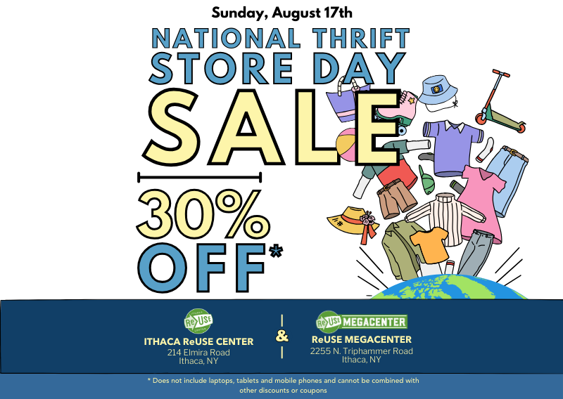 Celebrate National Thrift Store Day! 30% Off At Both ReUse Locations!