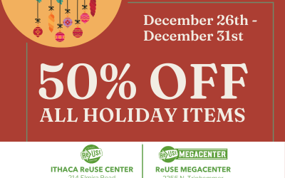 Year-End Holiday Sale At The ReUse Centers