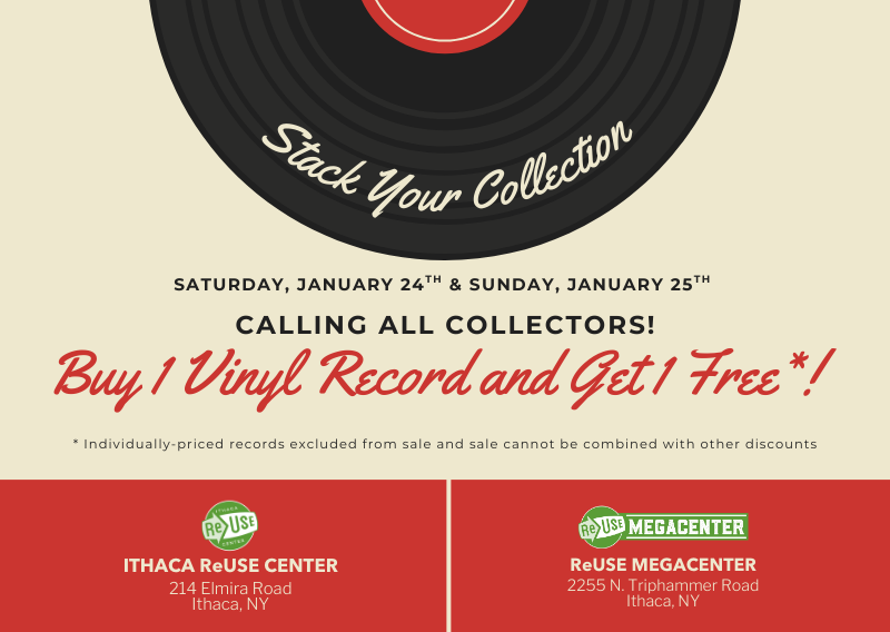 Buy One Vinyl Record, Get One Free This Weekend At Both ReUse Centers