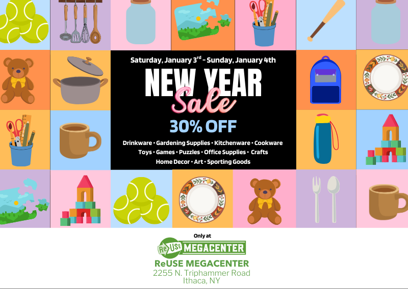 New Year, New Deals! 30% Off Household Items This Weekend At ReUse MegaCenter